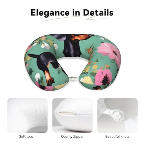 Almohada ergonómica de poliéster para cuello y viaje miniatura 4