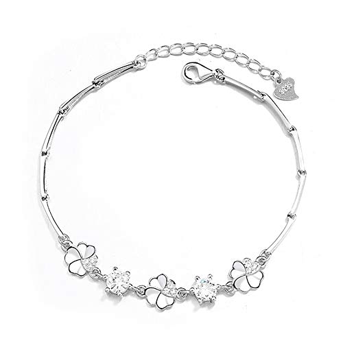 Bracelet à breloques en argent sterling ajustable bijoux femme modèle D03