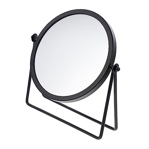 Espejo de maquillaje de escritorio con base giratoria