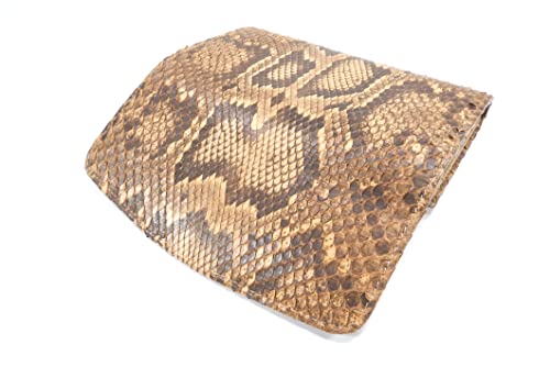 Genuine Python Snake Skin Leather Women's Trifold Clutch Wallet (Burmese Beige)2