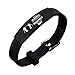 Produktbild AMA-StarUK36 Black Lives Matter Bracelet, I Can't Breath, Inspirational Silica Gel Bracelets Black Wristbands, Party Favors for Kids, Teens, Adults(Style 05)