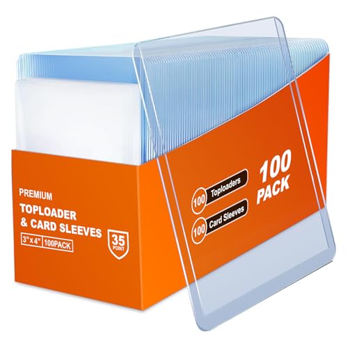Wcakby toploader 200 Stück Karten Hüllen, 3\"X4\" Hartkartenhüllen, Sammelkartenhüllen passend für MTG, Sammelkarten, Sportkarten (100 Hartkartenhüllen &100 Transparente Kartenhüllen) Wcakby toploader 200 Stück Karten Hüllen, 3\"X4\" Hartkartenhüllen, Sammelkartenhüllen passend für MTG, Sammelkarten, Sportkarten (100 Hartkartenhüllen &100 Transparente Kartenhüllen)