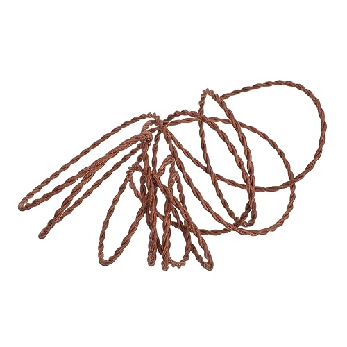 TEHAUX Pcs Brown Pendant Light Braid Wire DIY Hanging Lamp Kit Nylon Rubber for Chandelier