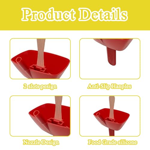 4 Stück Eis Tropfschutz Tropffrei Eis Am Stiel-Halter für Kinder Wiederverwendbarer Eis Halter Tropffreier Eis Am Stiel-Halter für Kinder Kinder Eisstielhalter BPA-frei (Vier Farben)