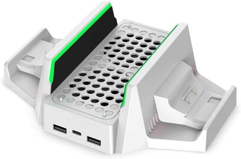 قاعدة تبريد وشحن لوحدة تحكم Xbox Series S مع مروحت...