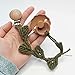 Handmade Macrame Baby Pacifier Clip Neutral, Boho, Wood, Gift for Boys & Girls, Baby Shower Gift Binky Clip Toy, Teether holder (Leaf)