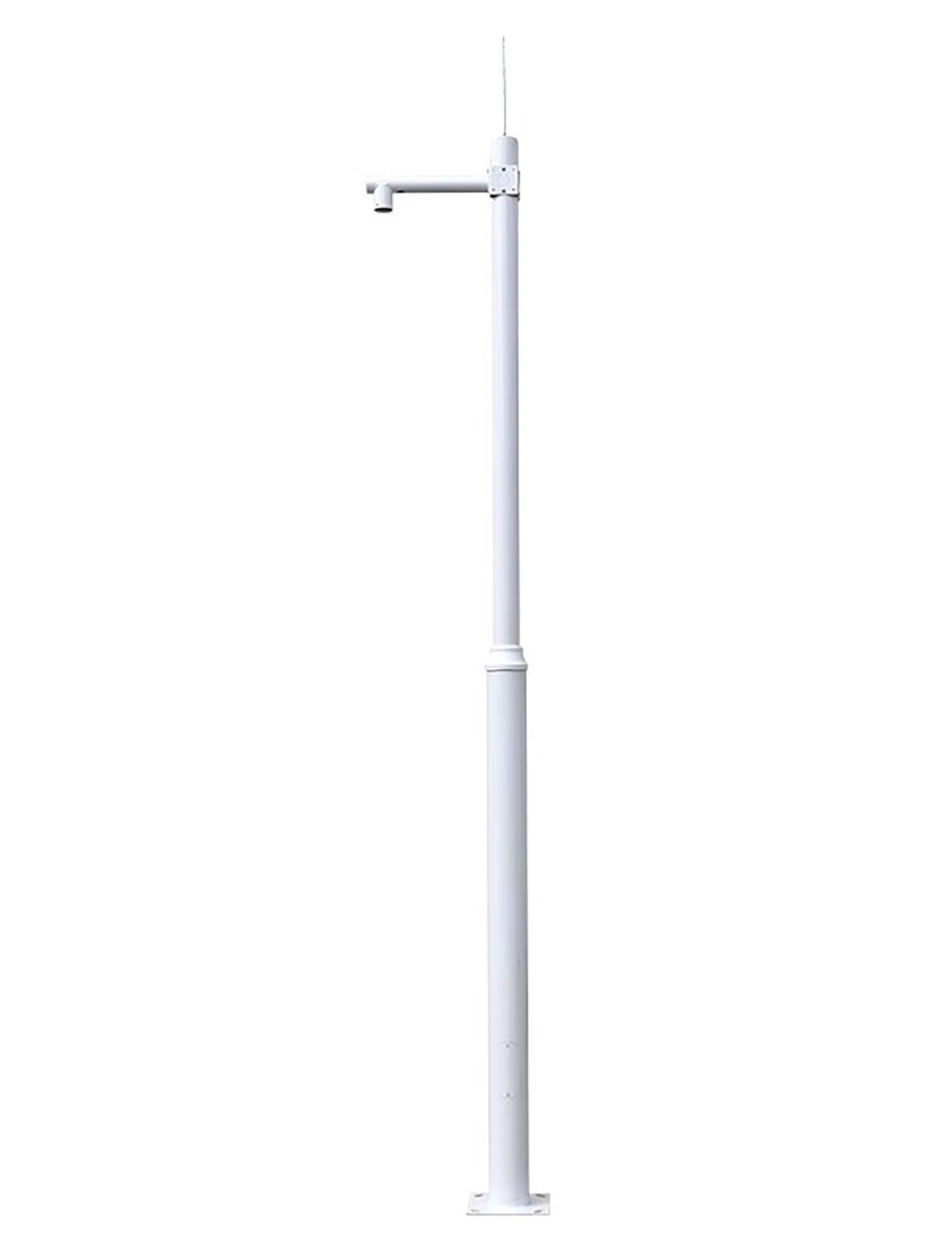Aioneer Heavy-Duty Adjustable Outdoor Camera Mount Pole - 2M Universal Stand For Security Cameras & Tvs, Durable Metal Post For Wall-Mounted Solutions-B-2.5 meters/8.2ft