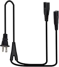 (6FT/1.8M) Polarized 2 Prong 18AWG NEMA 1-15P to Dual IEC320 C7 Splitter Cable,US 2 Outlet Male to Double Figure 8 Female 1 in 2 Out AC Power Cord (Straight)