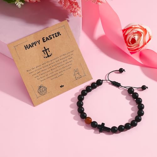 Image of Smilelife Easter Gifts for Teen Girls & Women - Bunny Beaded Bracelet Set - Perfect Easter basket stuffers