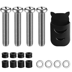 M8 Screws for Samsung TV M8x45mm TV Mount Screws Kit for Samsung TV with 25mm Long Spacers TV Mounting Hardware Kit with Holder