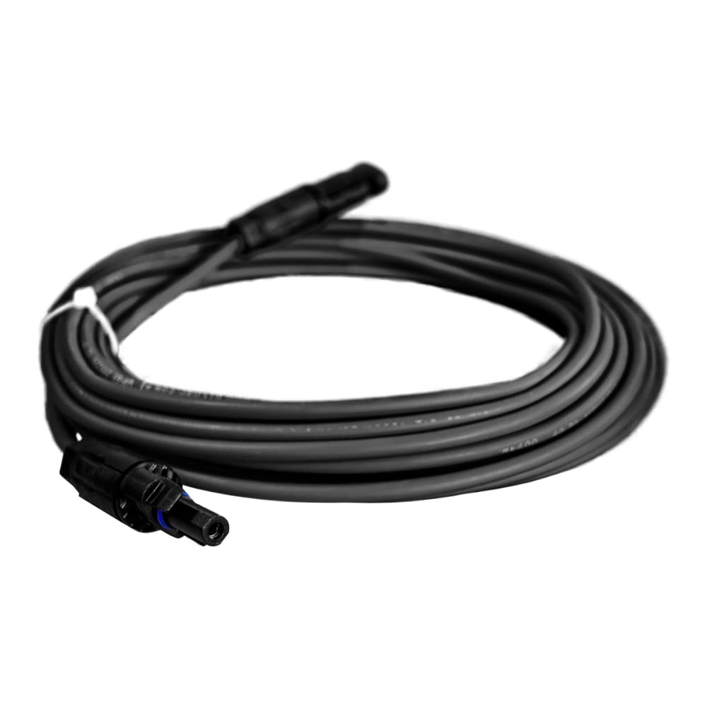 Kabel solarny przedłużacz 6 mm² z wtyczkami solarnymi czarny 35 m