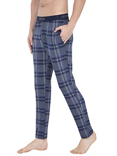 Image of Jockey Men's Relaxed Fit Sweatpants (IM03 Mid Blue Melange Print10 Medium)