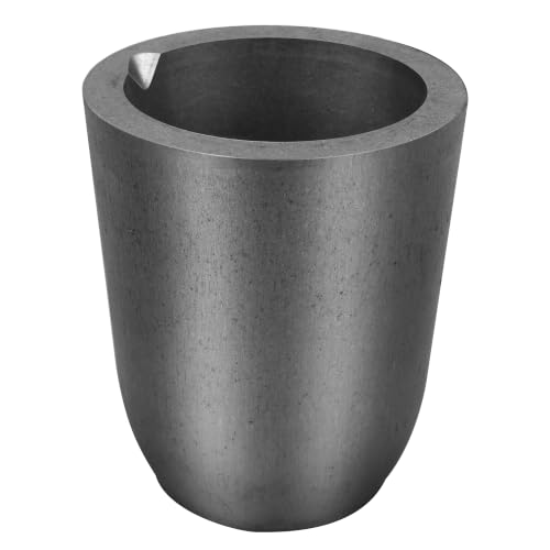 CANALHOUT Silicon Carbide Graphite Crucibles Crucibles for Melting Metal Withstand The High Temperature 1800(3272F) Melting Casting Refining Aluminum Gold Silver Copper (2.6KG No.2)