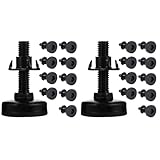 Calzas para muebles: los pies niveladores ajustables ofrecen una estabilidad mejorada para sus muebles, aseguran que sus muebles permanezcan en su lugar y no se tambaleen vuelquen, tornillos niveladores