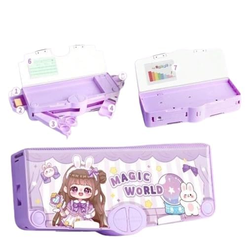 Adlon Multifunctional Pencil Box for Kids,Pencil Box for Boys & Girls,Magnetic Pencil Box for Boys, Pop up Pencil Box,Magic World Theme Return Gifts for Kids/Children (Magic World Theme)