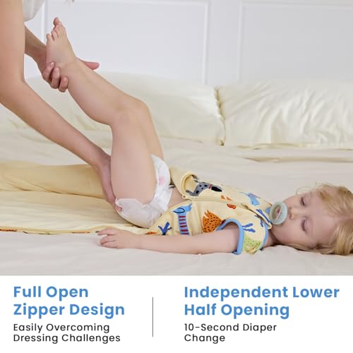 Image of babee Reshinee Bamboo Viscose Sleep Sack for Babies and Toddlers 1.0 Tog Wearable Blanket 2-Way Zipper Baby Shower Gifts