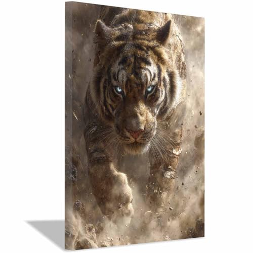 Toile représentant des animaux tigre pour décoration murale
