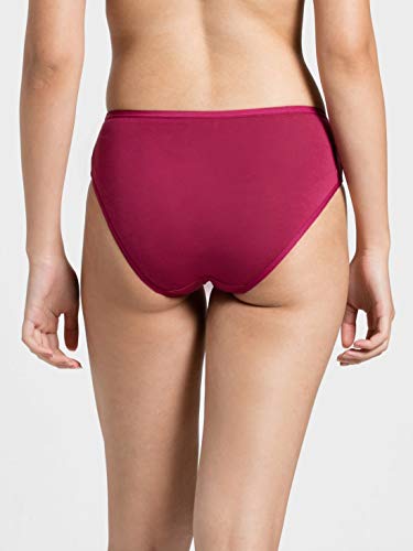 Image of Jockey 1807 Women's High Coverage Micro Modal Elastane Stretch Mid Waist Hipster with Ultrasoft Exposed Waistband