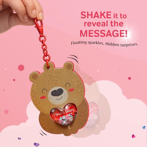 Image of Chalk and Chuckles Joydomes Tokens of Love - DIY Shaker Keychains & Bag Charms with Hidden Surprise Messages, Confetti Art & Craft Kit, Birthday Gift for Girls & Boys Ages 5, 6, 7, 8, 9, 10