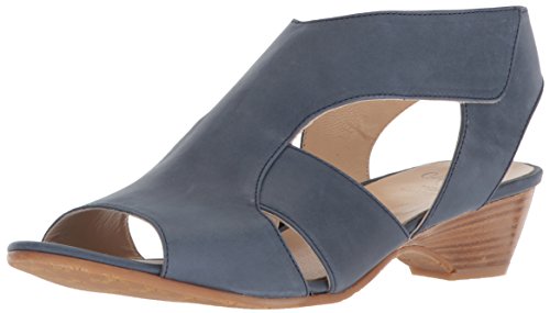 Amalfi by Rangoni Women's Doris Wedge Sandal, Blue Talco, 10 M US
