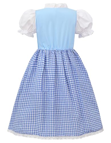 Disfraz Infantil Dirndl Oktoberfest Azul y Rosa miniatura 2