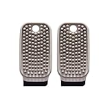 Karottenreiniger, doppelseitiges Reinigungswerkzeug, Massagefunktion, Haustier-Badebürste, Zubehör, weiches Gummi, Küchenreinigungsbürste, Topf, Pfannenreinigung, Grau, 2 Stück