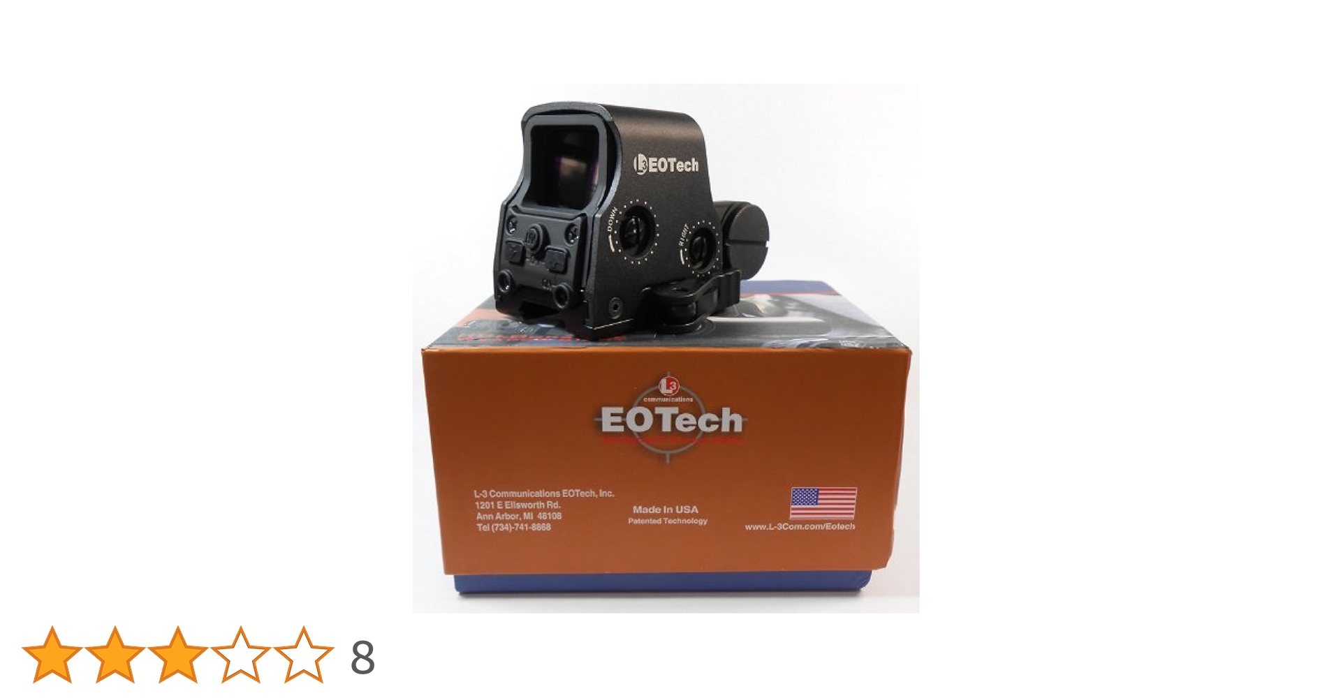 Amazon | Eo Techタイプ EXPS-3 ホロサイト ドットサイト（QD