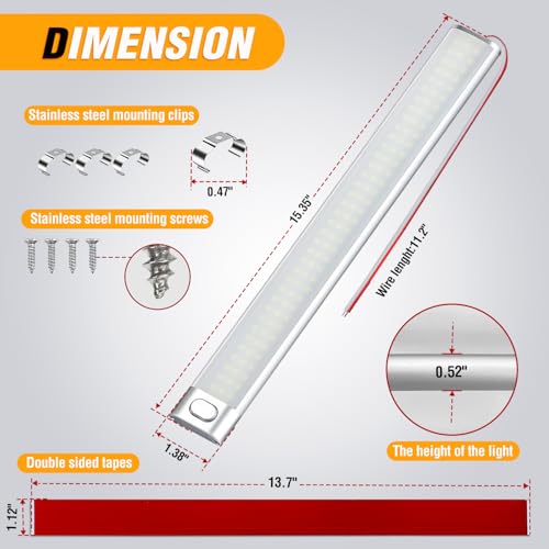 Nilight LED Interior Light Bar 2PCS 15.4 Inch Strip Light White by Nilight - Used condition - Image 2