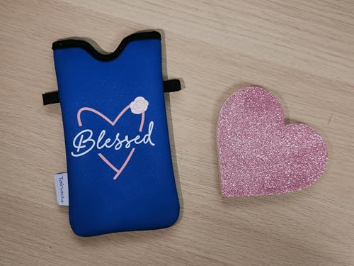 Image of Tainada Neck Phone Personalized Initial Pouch w /Crossbody Strap(Letter A)