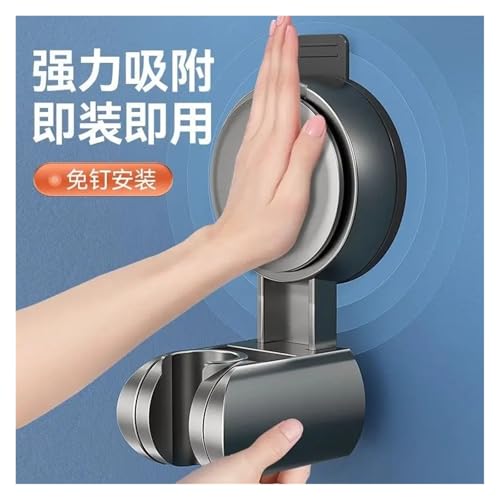 Soporte de ducha con ventosa regulable y orientable sin taladrar la pared 4