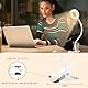 Akynite 48 LED Klemmleuchte mit 3 Farbwechsel und 10 Helligkeit, USB Schwanenhals Klemmlampe Flexibel mit Kabel, Leselampe Bett Kopfeil Klemme, Clip on LED Schreibtischlampe Weiss