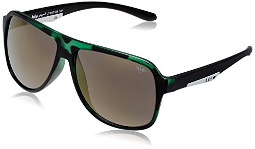 Image of Lee Cooper Square Sunglasses (Green) (LC9060FOBGRN|57)