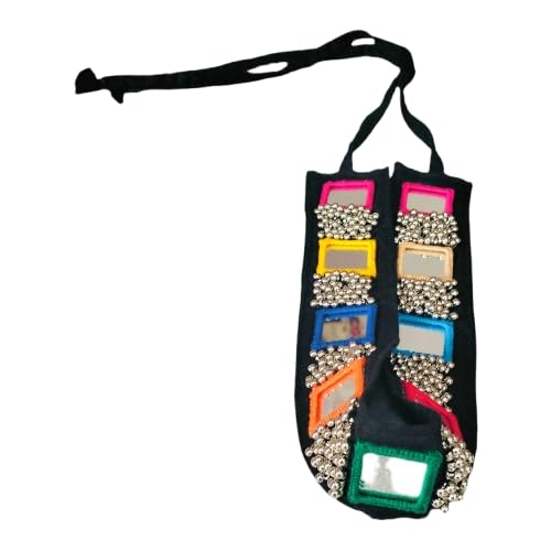 Heer's Traditional Navratri/Marriage Belt With Mirror, Ghunghru For Women, Girl