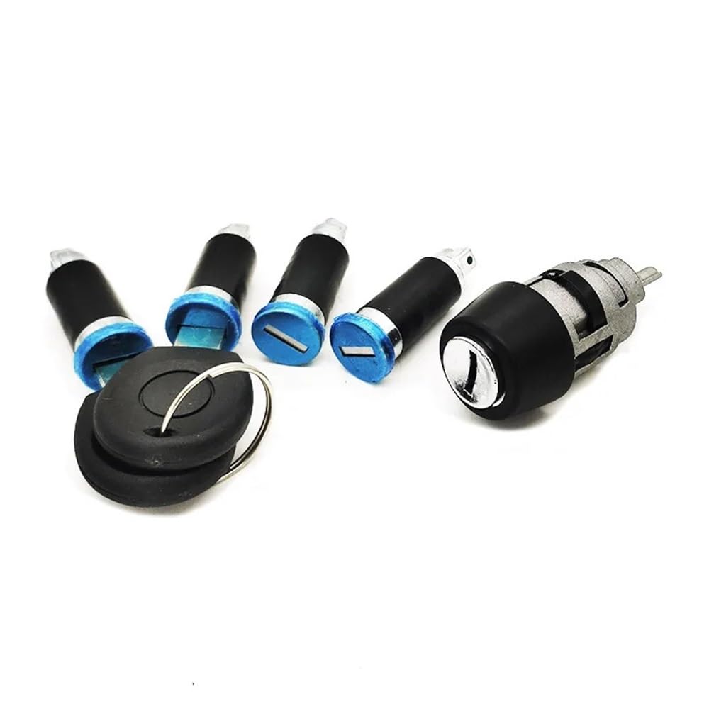 Zhjlut One Color Car Lock Cylinder 701837205 Compatible With Vw For T4 For Caravelle Mk Iv 1990-2003 For Transporter Car Ignition Starter Switch Lock Barrel With 2 Keys