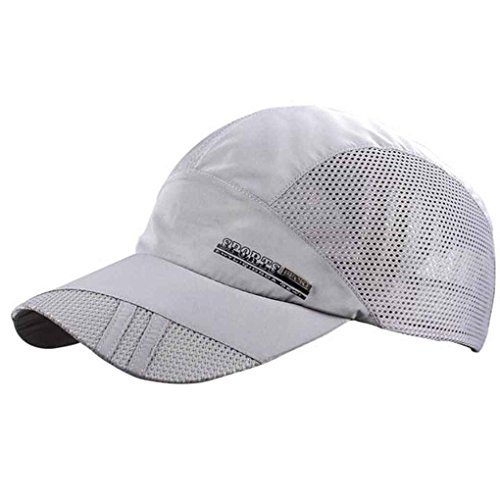 Bobury Sombreros de Secado Rápido Deportivo Gorra de Béisbol de Malla Transpirable de Verano para Hombres