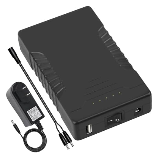 Talentcell Rechargeable 12V 6000mAh/5V 12000mAh DC Output Lithium ion Battery Pack for LED Strip and CCTV Camera, Portable Li-ion Power Bank with Charger, Black