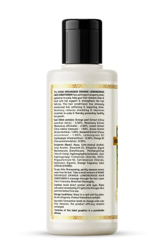 Image of Khadi Organique Orange Lemongrass Hair Conditioner sls & paraben free pack of 2