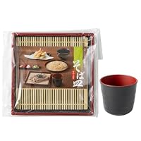 Amazon | [セット販売] 日本製 ざるそば丸皿xつゆ入れセット 盛り蕎麦