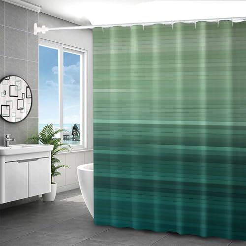 Rideau de douche noir et blanc en polyester moderne 119x183 cm
