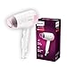 Philips Foldable Hair Dryer 1200 Watts| Advanced Safety with Wave Heat Tech | 3 Heat Settings with Cool Shot (Hot/Cool/Warm) | ThermoProtect Technology | HP8120/00 - Pink | Perfect Blow Dry & Style | 2 years Warranty