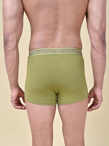 Image of Rupa Colors Solid Trunk for Men, Cotton Blend, Outer Elastic, Regular Fit, Pack of 1