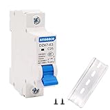 smseace Miniature Circuit Breaker Low Voltage AC 25A 230/400V,1 Pole AC Disconnect Switch C25 DIN Rail Mount Used to Protect Circuit Equipment