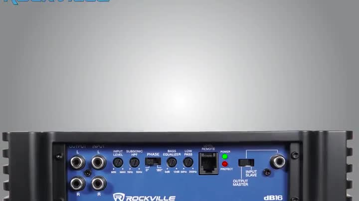 Db16 8000 W Amp Rockville DB16 8000 Watt Peak/2000w RMS Mono 2 Ohm Amplifier ...
