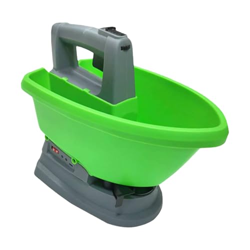 yanwuwa Seminatrici ergonomiche per anziani Portatile su terreno da giardino Ampia area Fertilizzanti automatici portatili Spandiconcime Spandiconcime elettrico Seminatrice da giardino