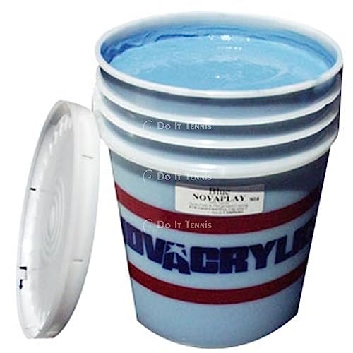 Nova NovaPlay Heavy Duty Tennis Court Surfacing, Grass Green (5 Gallon Pail)
