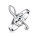 Produktbild Musik-Schüler-Lehrer-Bar-Maß Treble Clef Note Ring Für Teen Für Frauen 925 Sterling Silber Dünne Band