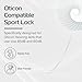 Oticon Compatible Sport Lock - 85db - Pack of 4 Retention Tail for Hearing Aids