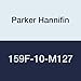 Parker Hannifin 159F-10-M127 Brass 45 Degree Flare Elbow to SAE Metric Straight Thread, 45 Degree Flare Fitting, 5/8" Male Flare Tube x M27 x 2.0 Metric Thread