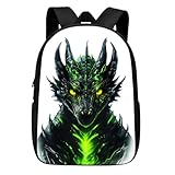 Photo Gallery alifafa zaino per bambini con dragone fresco con lava verde, zaino per la scuola per ragazzi ragazze adolescenti adulti, borsa per libri resistente all acqua per studenti delle scuole elementari medie Photo Gallery alifafa zaino per bambini con dragone fresco con lava verde, zaino per la scuola per ragazzi ragazze adolescenti adulti, borsa per libri resistente all acqua per studenti delle scuole elementari medie