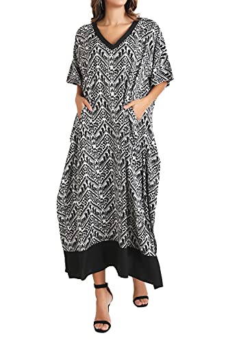 Image of Miss Lavish London Women's Kaftan- Kaftan Dress for Casual, Party, Evening, Vacation and Everyday Wear